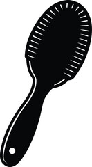hair grooming brush vector art
