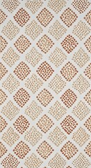 Fototapeta premium Seamless pattern with abstract rhombus shapes isolated on white background