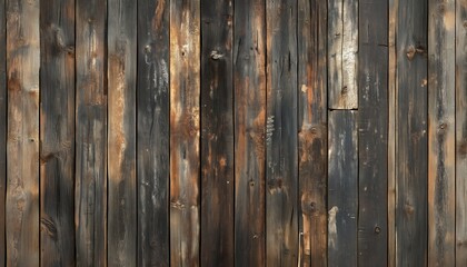 Fototapeta premium Aged And Weathered Wooden Planks: A Detailed Rendering Of Worn Boards
