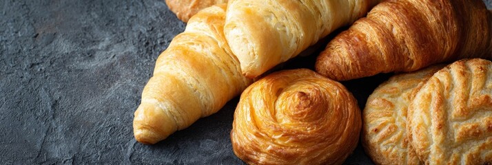 Golden pastries bask in morning glow, invoking buttery whispers of Viennese indulgence and Slow Food Day delights