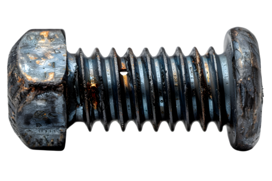 Rusty Bolt with Closeup Macro Shot.