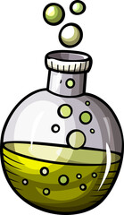 Potion Bottle Cartoon Illustration