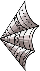 Spider Web Corner Cartoon Illustration