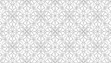 Abstract repeating pattern of delicate floral designs