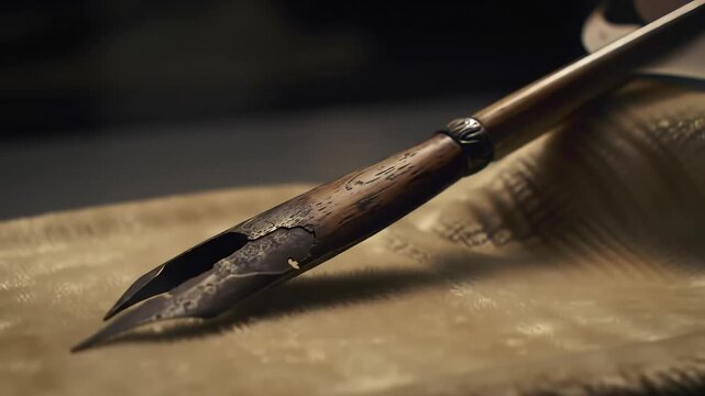 Antique Dip Pen Closeup.