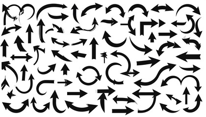 Collection of various arrow shapes