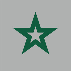 Obraz premium Star icon green