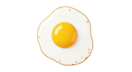 A single perfectly cooked sunny side up fried egg.