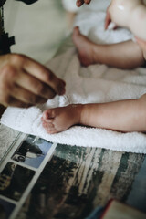 newborn baby feet