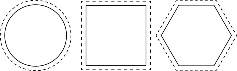 Vintage Decorative Frame and Border Vector Set &ndash; Blank Certificate Template, Ornamental Gold Postage Stamp, Retro Photo Picture Pattern, Square Empty Old Paper Mail Design Illustration for Art.