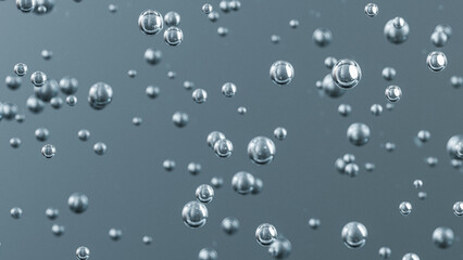 Abstract Bubbles in a Blue Liquid