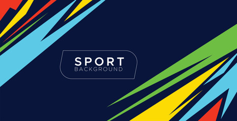 Vector Colorful sport dynamic power background