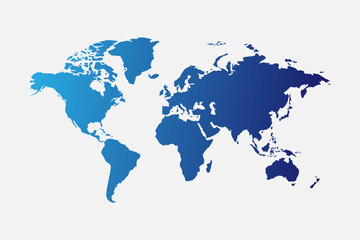 World Map, Very high resolution world map, isolated on white background. Infographic, Flat Earth, Globe similar world map icon.