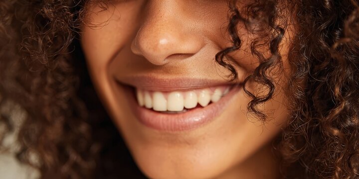 Bright and Cheerful Young Mixed Race Woman Smiling Brightly Indoors