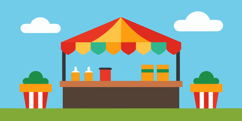 Naklejka premium circus tent in the park