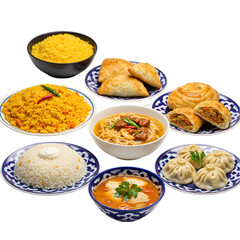 Delicious Central Asian Cuisine A Culinary Journey in Pictures on transparent background