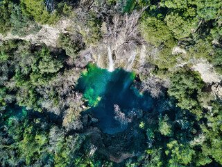 Waterfall in Sillans-la-Cascade, Provence, France