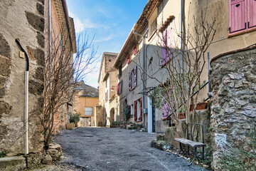 Town of Sillans-la-Cascade in Provence, France