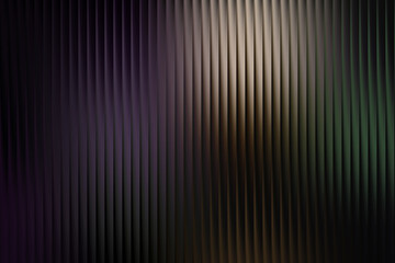Abstract vertical ribbed textured background with purple and green hues