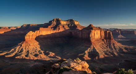 Obraz premium Majestic canyon landscape sunrise