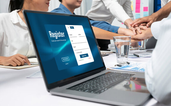 Online registration form for brisk form filling on the internet website