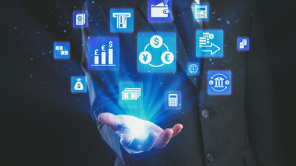 Currency exchange and fintech innovation in global money transfer, digital currency conversion,...