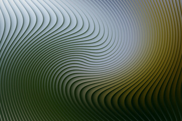 Abstract swirling lines pattern with metallic texture and gradient colors