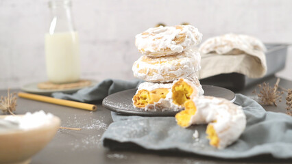 Sweet portuguese donuts