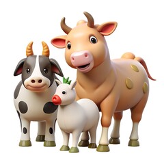 Fototapeta premium funny cow cartoon