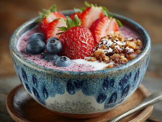colorful acai smoothie bowl
