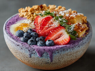 colorful acai smoothie bowl