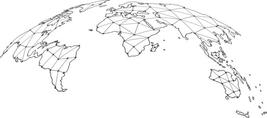 world vector  map on a white © Bushra