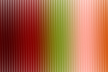 Vertical striped gradient of red, green, and orange with textured lines