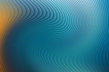 Abstract swirling blue and orange wavy lines background