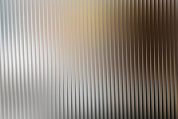 Obraz premium Vertical ribbed metallic surface with soft light and reflection
