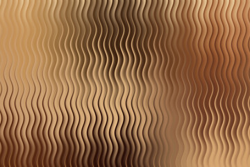 Wavy golden metallic texture with soft light and shadow play
