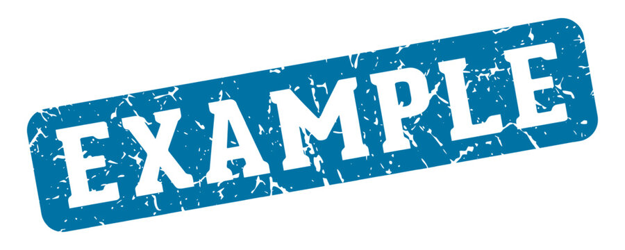 example rectangular sign. example stamp