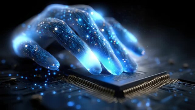 Chatbot concept thread: smart connection, electronic neuron, logic sequence, digital sphere, memory archive, cloud formation, cyber interface, coded stream, science core, brain activity
