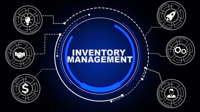 Business, Technology, Internet and network concept. Enterprise Resource Planning Corporate Company Management