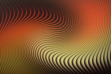 Abstract swirling lines with warm gradient colors