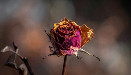 Close-up of a withered rose