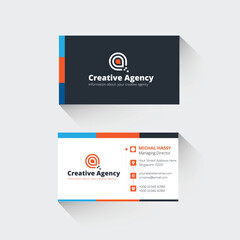 Minimal and clean business card templates for brand identity design, marketing agencies, creative agencies, banks and finance businesses, and printing agencies.