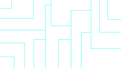 Minimalist geometric abstract background with rectangular outlines. linear shapes overlap and interlock with clean lines, precision, and balance. Digital, corporate, or architectural patterns