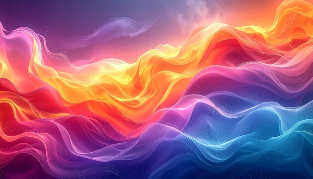 Abstract vibrant flowing colors (2)