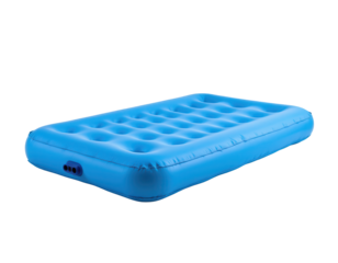 Bright Blue Inflatable Mattress for Outdoor and Indoor Use