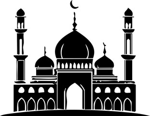  Islamic Mosque Logo Vector Icon.
