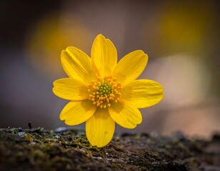 Close-up of a vibrant yellow flower (2)