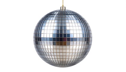 Silver disco ball ornament