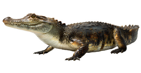 Naklejka premium crocodile, side view, full body
