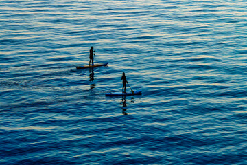 Morning SUP Ride in Calm Waters of Samothraki
